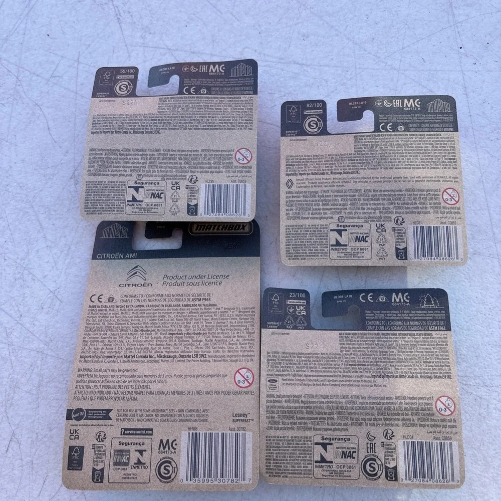 Lot Of 5 Metal Matchbox Cars 2022  New In Packing